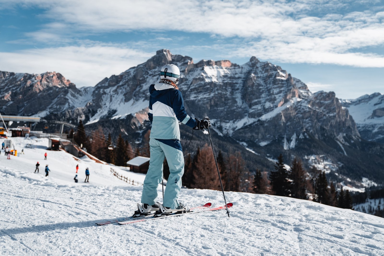 Mountain hiking in the Dolomites
